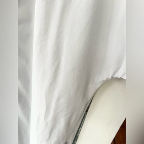 ADAY Something Borrowed grey blouse tailored work office top button front XL - Picture 5 of 10